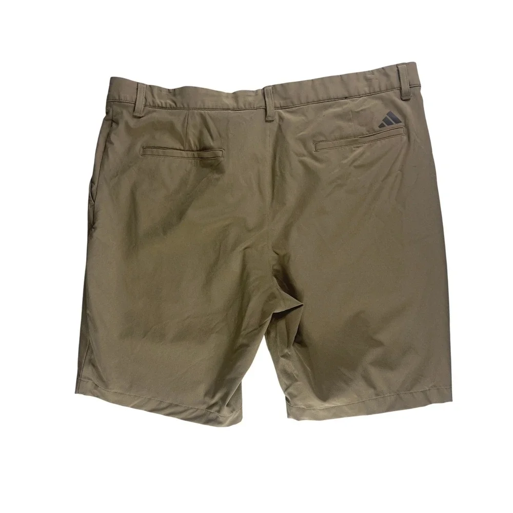 Adidas Mens Golf Shorts Size 36 Brown Khaki Stretch Primegreen Performance